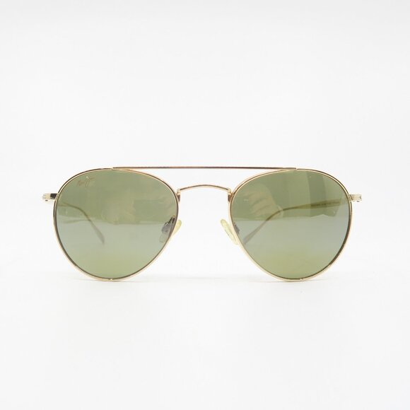 Maui Jim MJ548N-16 PISCES Gold-Bronze, Titanium, Aviator New Sunglasses. - Picture 1 of 11